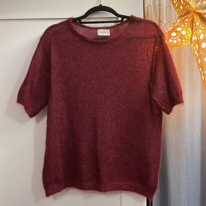 Simon Miller Cranberry Mohair Sweater